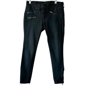 Rag & Bone Women's Back Zipper Moto Skinny Jeans with Ankle Zippers - Size 28